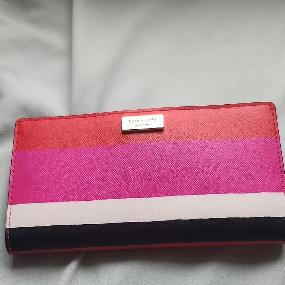 Kate Spade Pink and Black Women's Wallet